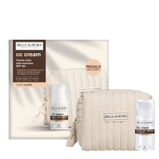 Bella Aurora CC Cream Antimanchas SPF50 Tono Claro + Neceser Regalo