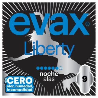 Evax Liberty Compresa Noche Con Alas 9 Unidades