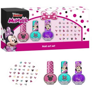 Disney Minnie Set De Uñas + Pegatinas