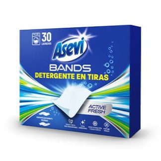 Asevi Bands Active Fresh Detergente en Tiras 30 Unidades