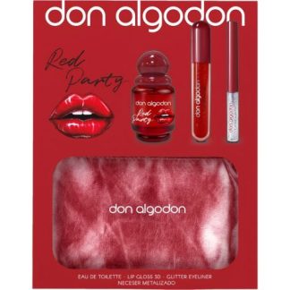 Don Algodon Mujer Red Party Estuche 4 Piezas