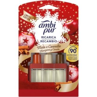 Ambipur 3 Evolution Recambio Eléctrico Manzana Canela Edición Navidad