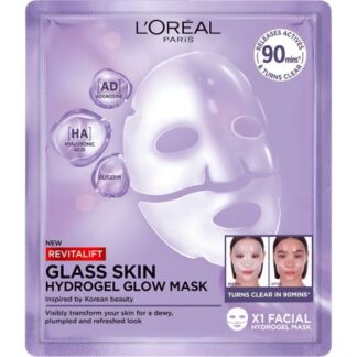 Loreal Revitalif Filler Glass Skin Hidrogel Mascarilla Facial 