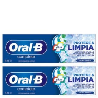 Oral B Pasta Dental Complete Protege & Limpia 75ml Pack 2 Unidades