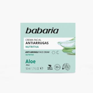 Babaria Crema Facial Aloe Vera Antiarrugas 50ml