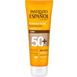 Instituto Español Protector Facial Aloe Vera Con Color SPF50+