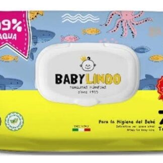 BabyLindo Toallitas Húmedas 99% Aqua para Bebe 72 Unidades