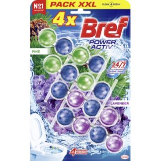 Bref Ambientador WC Bolas Pino / Lavanda Pack 4 Unidades