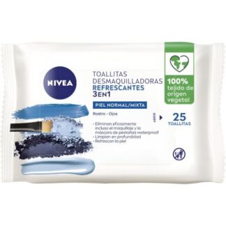 Nivea Toallitas Desmaquillantes Refrescantes Piel Normal a Mixta 25 Unidades